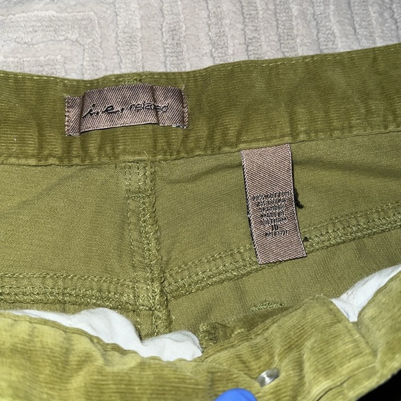 Corduroy green flared pants - Picture 2 of 7